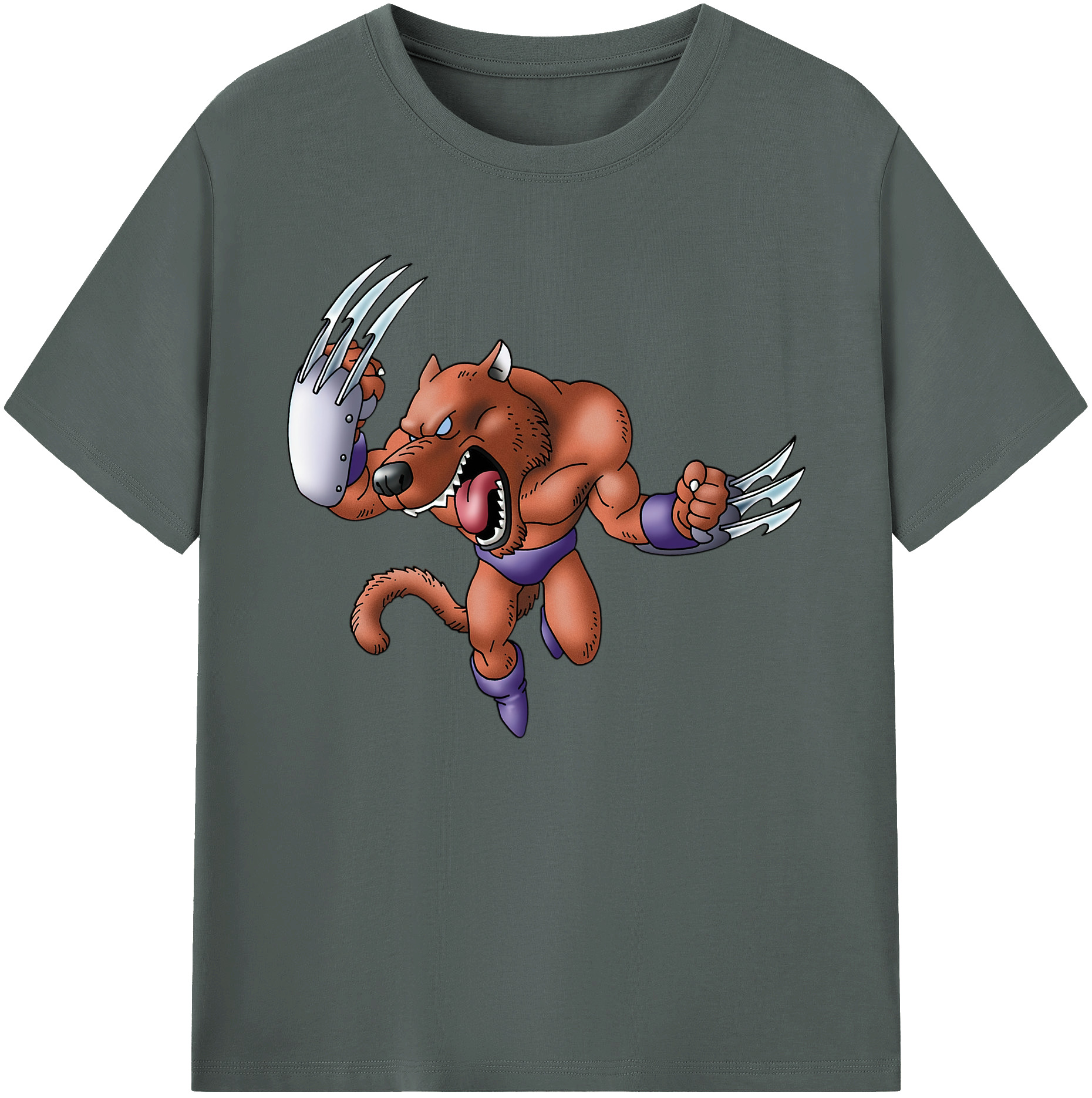 （画像用） ドラゴンクエスト Doragon Kuesuto Dragon Quest 綿100％ メンズ半袖Tシャツ｜肌触りやわらか＆通気性